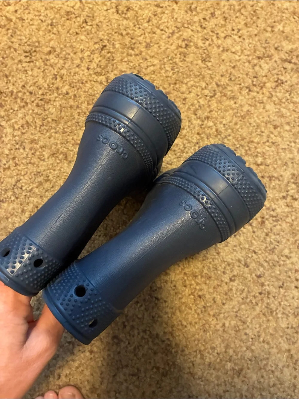 CROCS Kids Dark Blue Waterproof Rain & Snow Boots